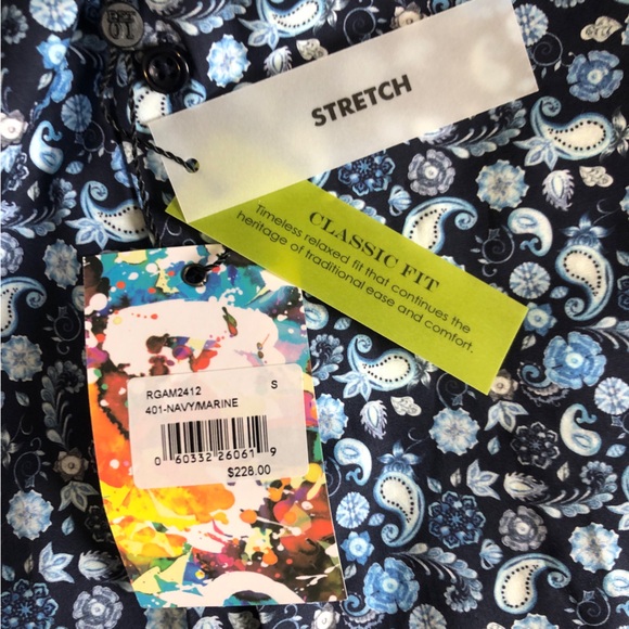 Robert Graham Men's Long Sleeve Button Down Shirt Sz. S Stretch Classic Fit - Picture 3 of 13